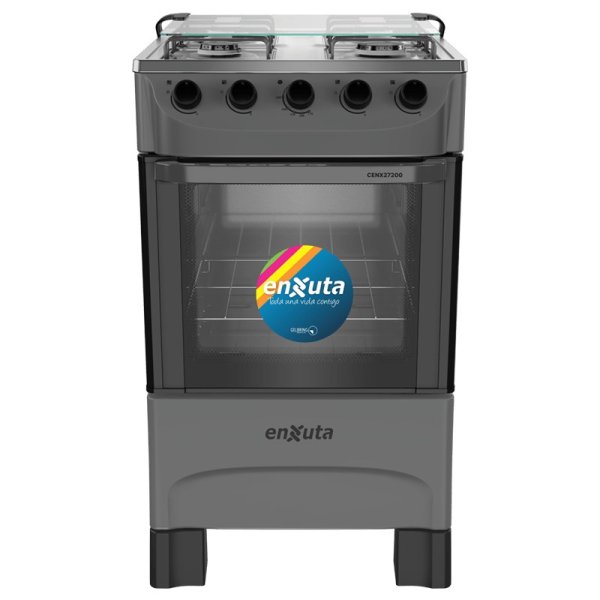 Cocina Supergas 4 Hornallas Titanio Con Termocupla Enxuta CENX27200T