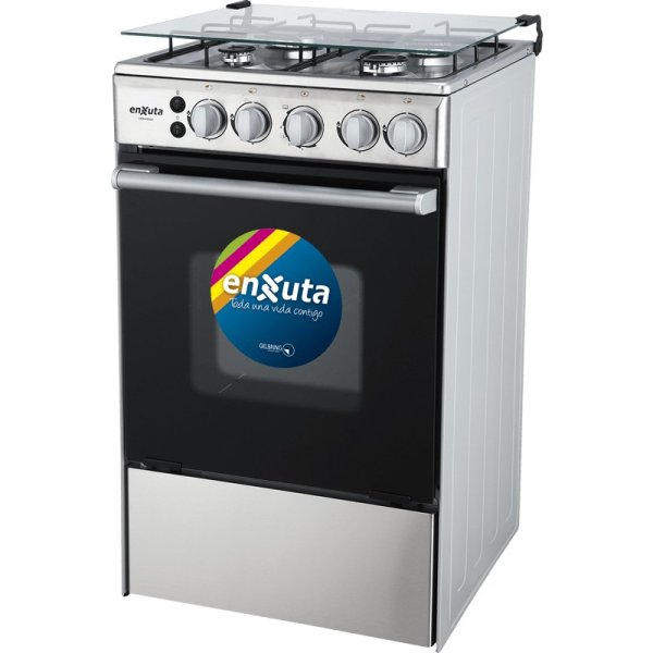 Cocina Supergas 4 Hornallas Inox con Termocupla 50x60 Enxuta CENX9504I