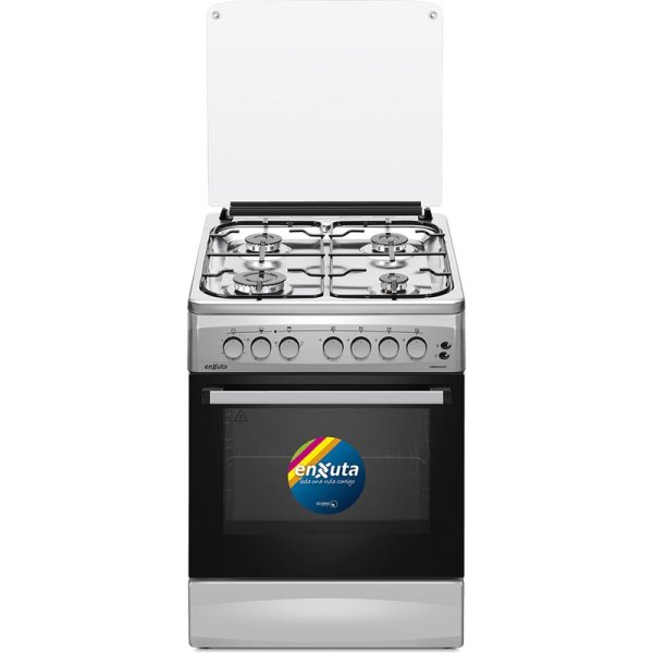 Cocina Supergas 4 Hornallas Inox con Termocupla 60x60 Enxuta CENX5642I
