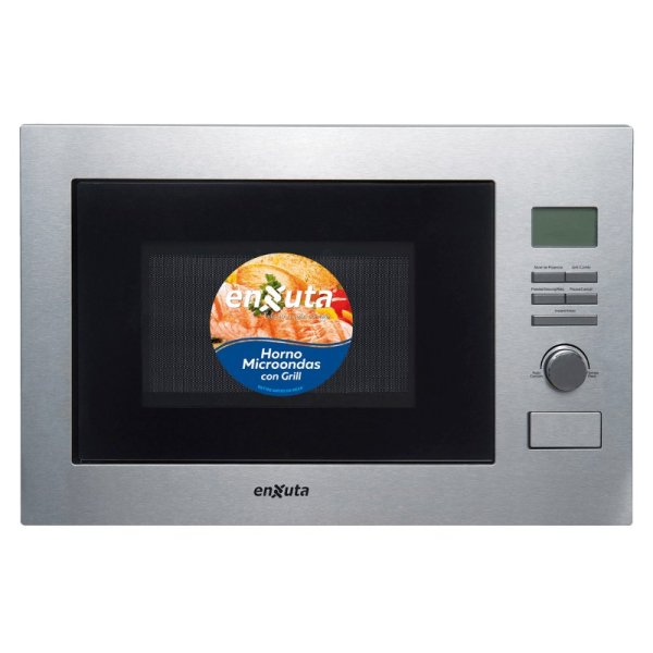 Microondas de Empotrar 25 Litros Digital Inox con Grill Enxuta MOENXE0325DGI