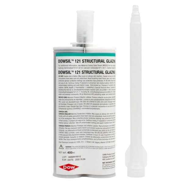 Sellador Estructural Bicartucho 400 ml Negro DOW