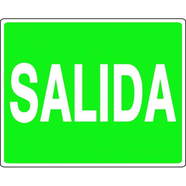 Letrero «Salida» Best Value