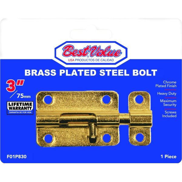 Pasador Mauser Reforzado de Acero Dorado 3" BEST VALUE
