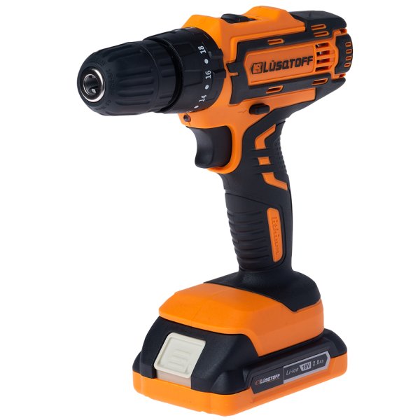 Taladro Percutor a Batería 18 V 10 mm con 2 Baterías y Cargador LUSQTOFF ATL18-8B