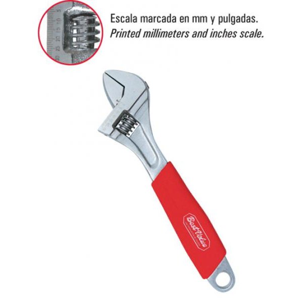 Llave Ajustable Profesional 10" Ergonómico