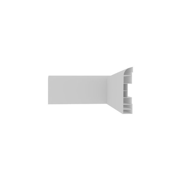 Zócalo PVC Curvo Blanco 7 cm