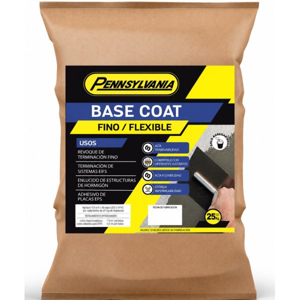 Base Coat Revoque Adhesivo Pennsylvania 25 kg