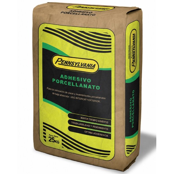 Adhesivo para Porcelanato Pennsylvania 25 kg