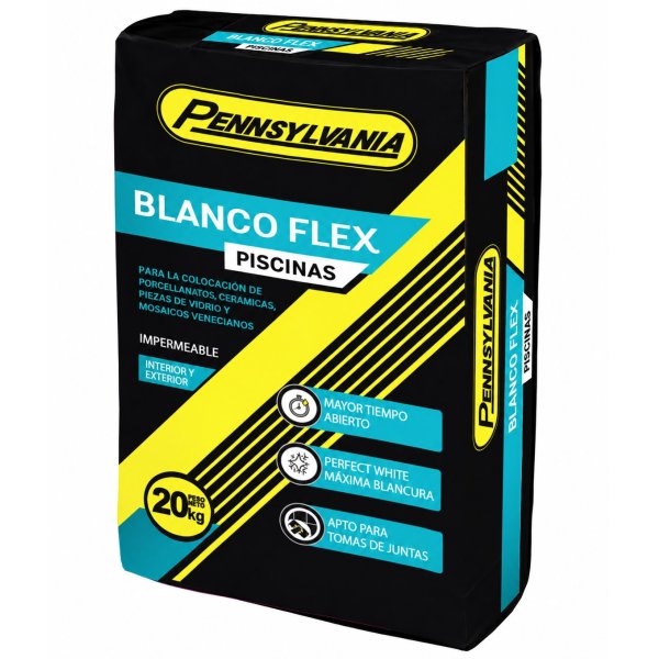 Adhesivo Blanco Flexible para Piscinas Pennsylvania 20 kg