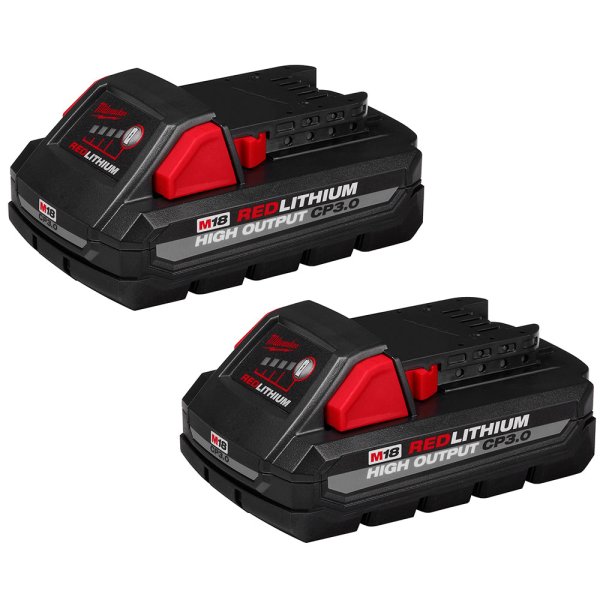Batería 18V 3,0 Ah M18 REDLITHIUM HIGH OUTPUT Pack x 2 Milwaukee 48-11-1837