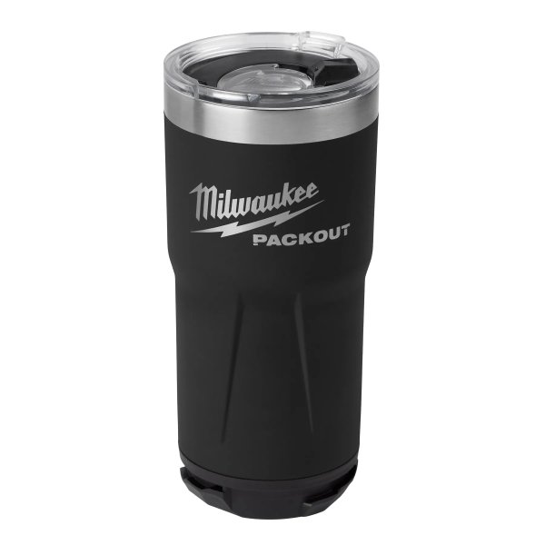 Vaso Térmico Packout 0,6 Litros Negro Milwaukee 48-22-8392B