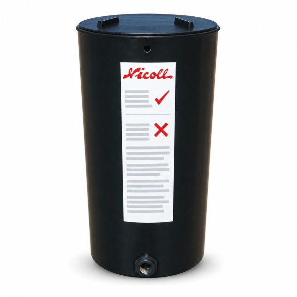 Tanque de Agua Nicoll Perdurit Cilíndrico Bicapa 200 L