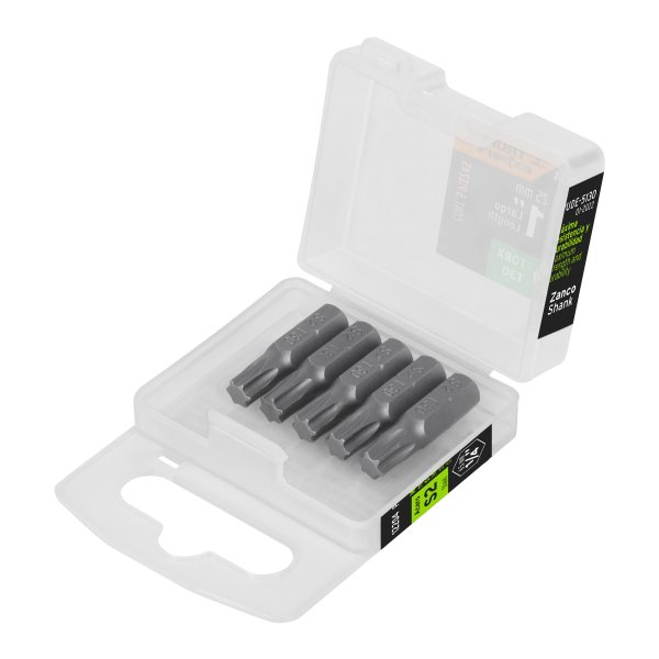 Puntas Atornillador Torx T30 x 1'' Truper PUDE-5130 Estuche x 5 