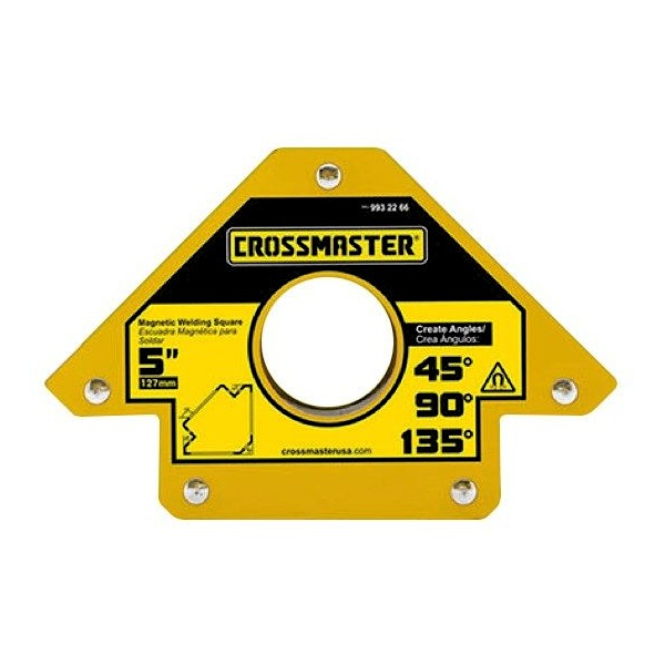  Escuadra Magnética p/ Soldar Ángulos 125mm 34kg Crossmaster
