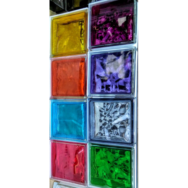 Ladrillo de Vidrio NUBE Colores Intensos