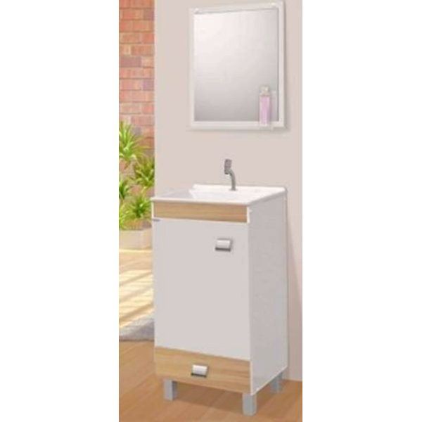 Mueble Blanco Baño  Con Bacha, Espejo Y Griferia  ¡¡Oferta!!