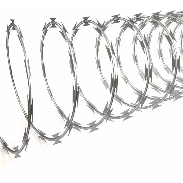Rollo  Alambre Galvanizado Concertina 10 Metros  Doble Filo 