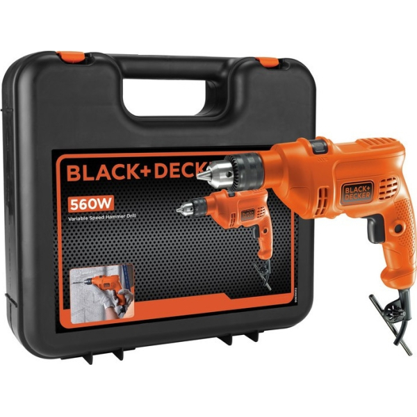 Taladro Percutor con Maletín Black + Decker TM500K