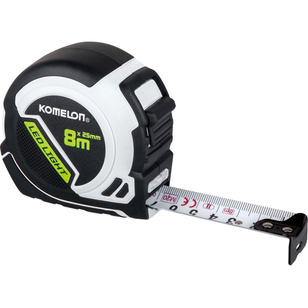 Cinta Métrica 8mt Con Luz Led Komelon KMC-93L