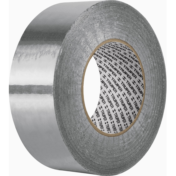 Cinta adhesiva de aluminio resistente a 40°C Truper 30 m