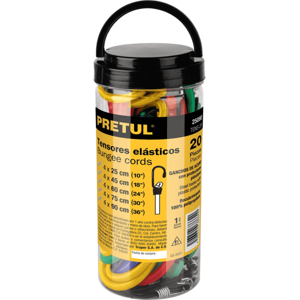 Juego 20 Pulpos Elásticos Pretul TENS-20