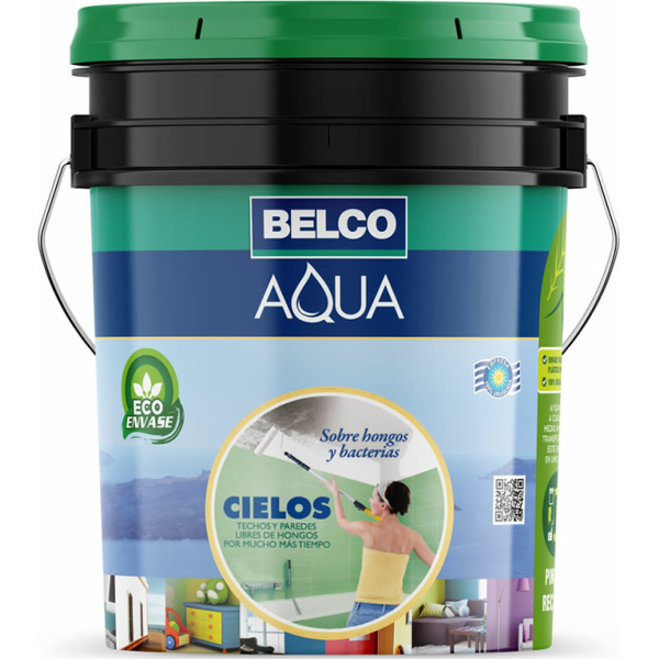 Pintura Cielorrasos Sobre Hongos Blanco Belco Aqua 18lt