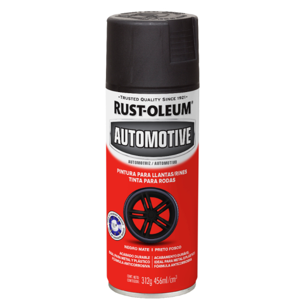 Pintura Aerosol Llantas Rust Oleum Automotive Negro