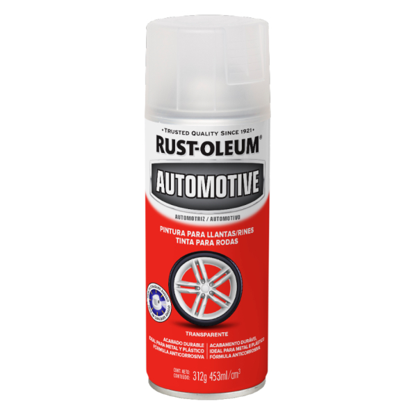 Pintura Aerosol Llantas Rust Oleum Automotive Transparente