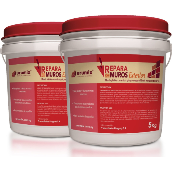 Mezcla Cementicia Repara Muros Exterior URUMIX