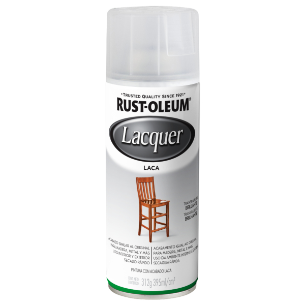 Laca para Madera en Aerosol Lacquer Rust Oleum
