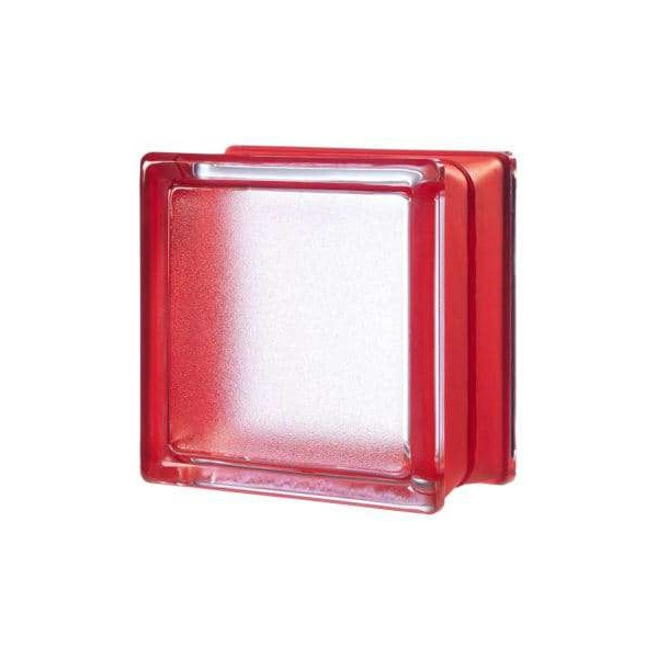 Ladrillo de Vidrio Esmerilado Mini CHERRY (Rojo)