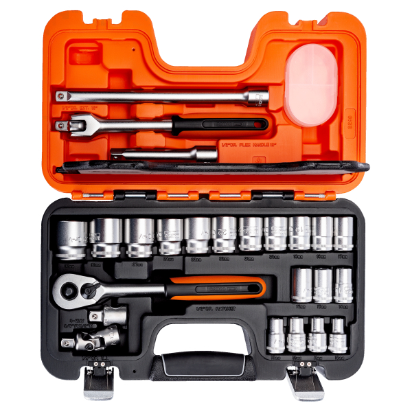 Juego Llave Crique Dados Hexagonales 1/2'' Bahco S240