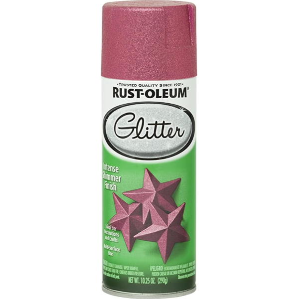 Aerosol Brillantina Glitter Rosa Rust Oleum