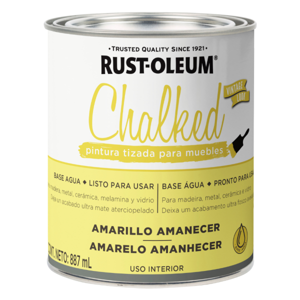 Pintura Tizada Chalked Rust Oleum Amarillo Amanecer