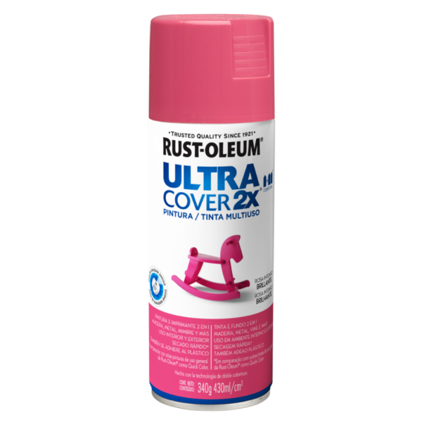 Pintura Rosa Intenso Brillante Ultra Cover Rust Oleum