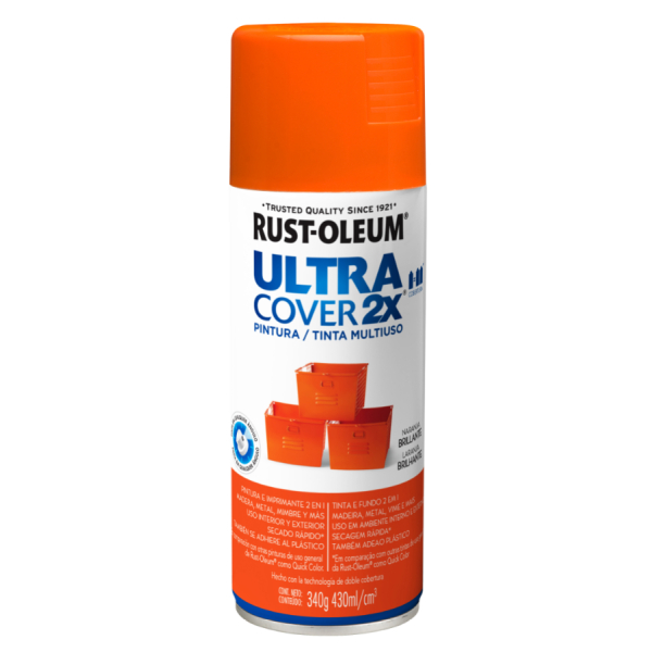 Pintura Naranja Brillante Ultra Cover Rust Oleum