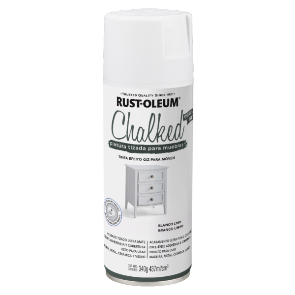 Pintura Tizada Blanco Lino Chalked Rust Oleum