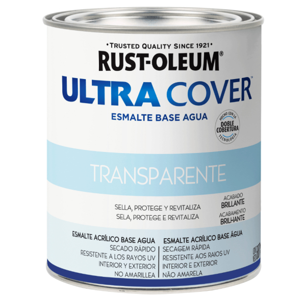 Esmalte al Agua Transparente Ultra Cover Rust Oleum