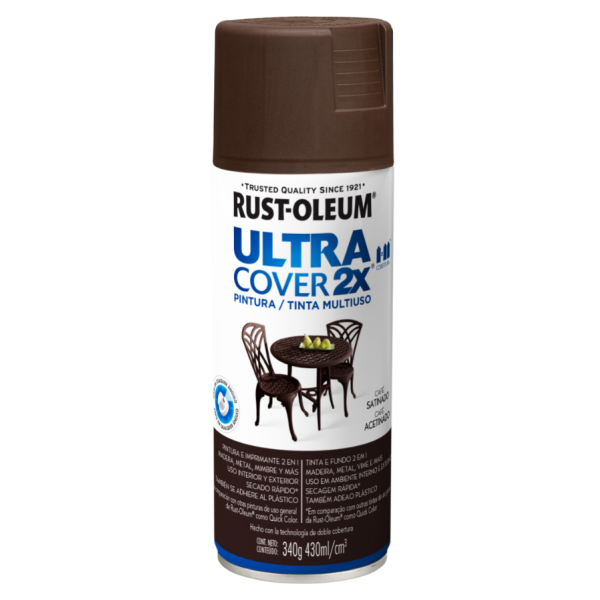 Pintura Café Satinado Ultra Cover Rust Oleum