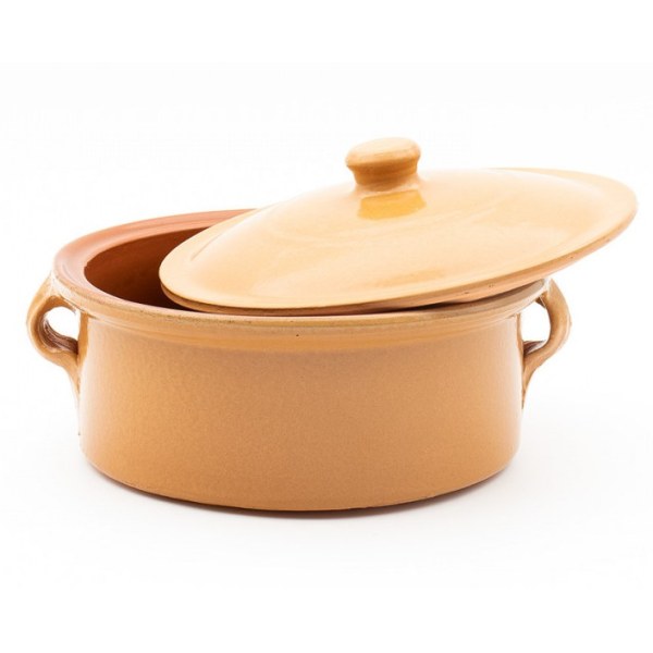 Olla Cocotte con Tapa Cerámica Vitrificada Corzana C.432
