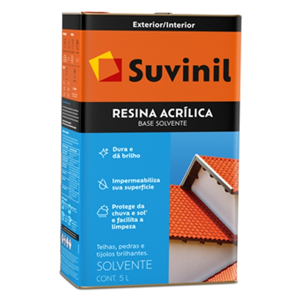 Resina Acrílica Base Solvente Para Ladrillos Tejas Suvinil