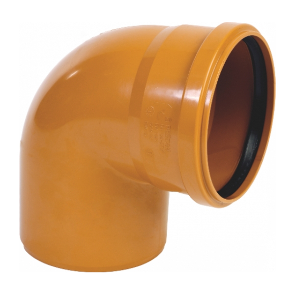 Codo PVC 250mm 90º MH con Junta Elástica