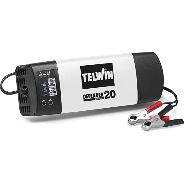 Cargador Batería Inteligente 12V-24V Telwin Defender 20