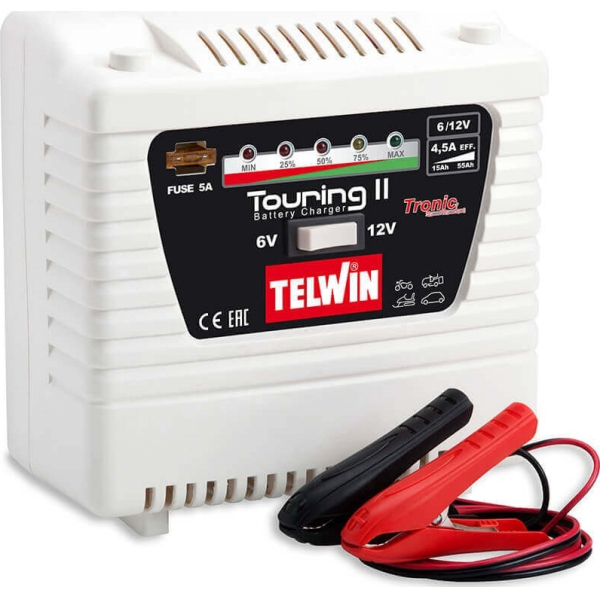 Cargador Batería Inteligente 6V-12V Telwin Touring 11