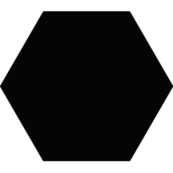 Cerámica Hexagonal 20x23cm Black (Negro) CERAL
