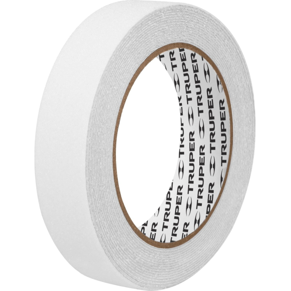 Cinta Antideslizante Blanca 25mm Rollo 5mt Truper