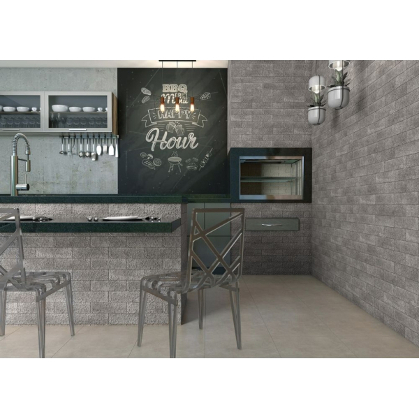 Cerámica Pared Ladrillo 7,5x25cm Ceral Brick Cimento