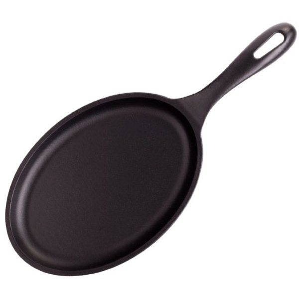 Sartén Fajita Hierro Fundido Curado 25cm Victoria 32357