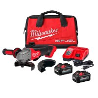 Amoladora M18 FUEL 115/125 mm Hombre Muerto con 2 Baterías y Cargador Milwaukee 2880-22