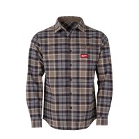 Camisa de Franela GRIDIRON Gris Talle L Milwaukee M551-GL